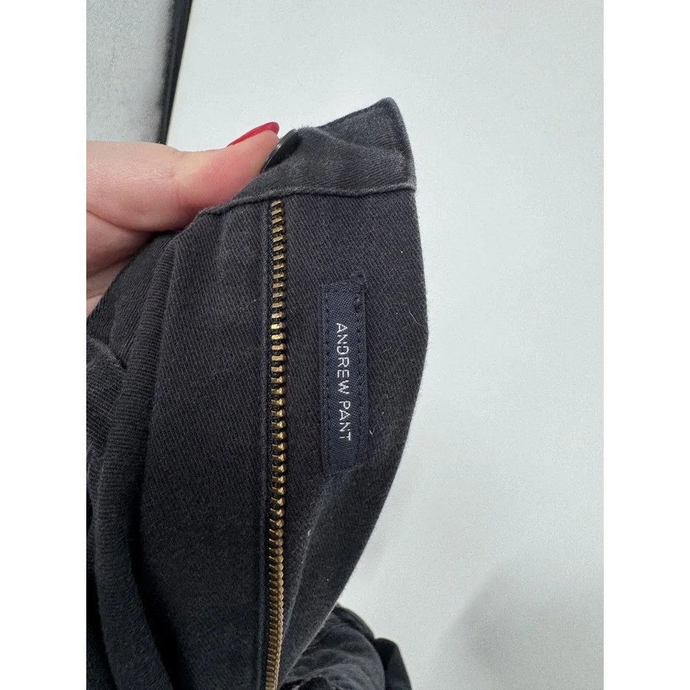 Polo Ralph Lauren Andrew Pants Mens Size 35x32 Black Vintage Baggy Pleated Chino